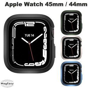 MagEasy Apple Watch 45mm Series 8 / 7 / 44mm SE 第2世代 / SE / 6 / 5 / 4 Odyssey (matte) アルミxTPUハイブリッドケース マグイージー (アップルウォッチケース カバー)