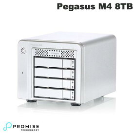 【マラソン★2000円OFFクーポン対象】 Promise Pegasus M4 8TB (2TB SSDx4) Thunderbolt 3 / USB 3.2 Gen2 対応 ストレージ 4ベイ ハードウェア RAID外付けハードディスク # F40PGM400020003 プロミス テクノロジー (ハードディスク)