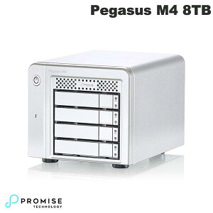 Promise Pegasus M4 8TB (2TB SSDx4) Thunderbolt 3 / USB 3.2 Gen2 Ή Xg[W 4xC n[hEFA RAIDOtn[hfBXN # F40PGM400020003 v~X eNmW[ (n[hfBXN)