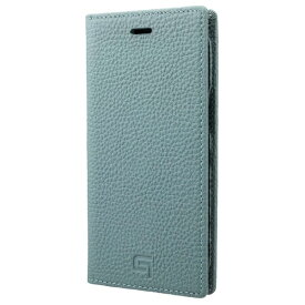 【在庫処分特価】 GRAMAS iPhone 12 mini Shrunken-calf Genuine Leather Book Case Baby Blue # GBCSC-IP10BBL グラマス (スマホケース・カバー)