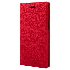【在庫処分特価】 GRAMAS iPhone 12 mini Shrunken-calf Genuine Leather Book Case Red # GBCSC-IP10RED グラマス (スマホケース・カバー)