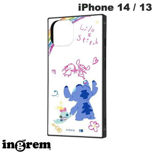 ingrem iPhone 14 / 13 �f�B�Y�j�[�L�����N�^�[ �ϏՌ��n�C�u���b�h�P�[�X KAKU ����&�X�e�B�b�`/������ # IQ-DP36K3TB/ST001 �C���O���� (�X�}�z�P�[�X�E�J�o�[)