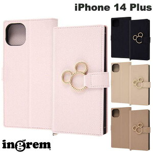 ingrem iPhone 14 Plus �f�B�Y�j�[�L�����N�^�[ �ϏՌ� �蒠�^���U�[�P�[�X KAKU Ring �~�b�L�[ �C���O���� (�X�}�z�P�[�X�E�J�o�[)