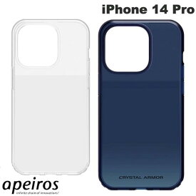 [ネコポス送料無料] apeiros iPhone 14 Pro クリスタルアーマー HEXAGON MATTE アピロス (スマホケース・カバー) ストラップホール付き