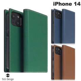 [ネコポス送料無料] SLG Design iPhone 14 Hybrid Grain Leather Case 本革 手帳型ケース エスエルジー デザイン (スマホケース・カバー)