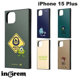 [ネコポス送料無料] ingrem iPhone 15 Plus ディズニー ピクサー ハイブリッドケース KAKU イングレム (スマホケース・カバー) マイク サリーとブー ウッディ バズ・ライトイヤー エイリアン