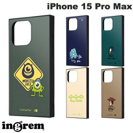 [ネコポス送料無料] ingrem iPhone 15 Pro Max ディズニー ピクサー ハイブリッドケース KAKU イングレム (スマホケース・カバー) マイク サリーとブー ウッディ バズ・ライトイヤー エイリアン