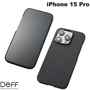 Deff iPhone 15 Pro Ultra Slim & Light Case DURO �}�b�g�u���b�N # DCS-IPD23MPKVMBK �f�B�[�t (�X�}�z�P�[�X�E�J�o�[)