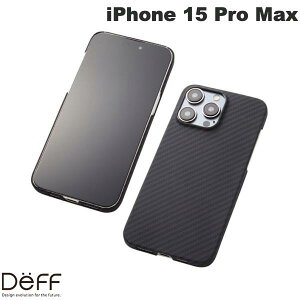 Deff iPhone 15 Pro Max Ultra Slim & Light Case DURO }bgubN # DCS-IPD23LPKVMBK fB[t (X}zP[XEJo[)
