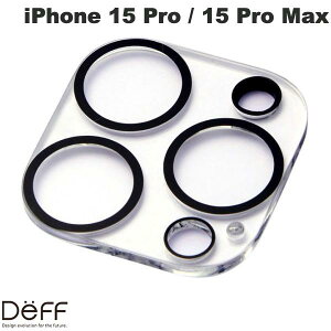 Deff iPhone 15 Pro / 15 Pro Max PREMIUM CLEAR CAMERA LENS COVER �N���A # DG-IP23PGAC3PCR �f�B�[�t (�J���������Y�v���e�N�^�[) ����