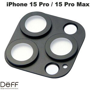 Deff iPhone 15 Pro / 15 Pro Max PREMIUM HYBRID CAMERA LENS COVER �u���b�N # DG-IP23PGAL2PBK �f�B�[�t (�J���������Y�v���e�N�^�[)
