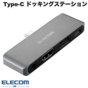 ELECOM GR Type-C }hbLOXe[VUSB PDΉ[dp Type-Cx1 / USB-Ax1 / HDMIx1 / I[fBIx1 / T|[gvA^b`gtVo[ GR