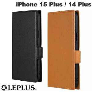 LEPLUS iPhone 15 Plus / 14 Plus BOOK W Pocket ルプラス (スマホケース・カバー)