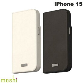 [ネコポス送料無料] moshi iPhone 15 Overture MagSafe対応 手帳型ケース (スマホケース・カバー)