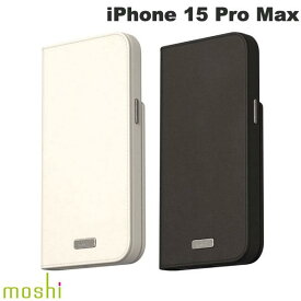 moshi iPhone 15 Pro Max Overture MagSafe対応 手帳型ケース (スマホケース・カバー)