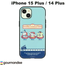 [ネコポス送料無料] gourmandise iPhone 15 Plus / 14 Plus 耐衝撃ケース IIIIfi+ (イーフィット) ケース サンリオキャラクターズ ミックス(シネマ) # SANG-353MX グルマンディーズ (スマホケース・カバー)