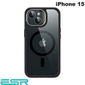 [ネコポス送料無料] ESR iPhone 15 Armor MagSafe対応 スタンド付き タフケース クリアブラック # ES26400i15 イーエスアール (スマホケース・カバー)
