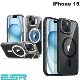[ネコポス送料無料] ESR iPhone 15 Classic MagSafe対応 スタンド付き ハイブリッドケース (スマホケース・カバー)