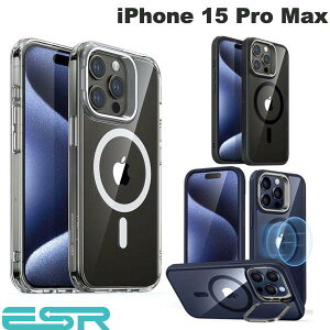 �m�������K�i�n ESR iPhone 15 Pro Max Classic MagSafe�Ή� �X�^���h�t�� �n�C�u���b�h�P�[�X (�X�}�z�P�[�X�E�J�o�[) �C�[�G�X�A�[��