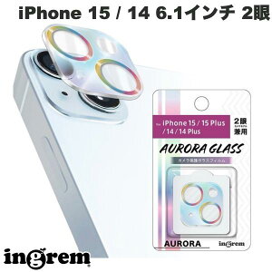 ingrem iPhone 15 / 15 Plus / iPhone 14 / 14 Plus �K���X�t�B���� �J���� �I�[���� 10H 2��J�������f�� �I�[���� # IN-P4143FG/CAAU �C���O���� (�J���������Y�v���e�N�^�[)
