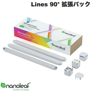Nanoleaf Lines 90° �g���p�b�N 3�{���� # NL59E00-3SN00 �i�m���[�t ���C�g�p�l�� �Q�[�~���O nss25
