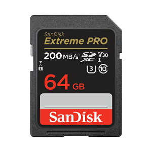 SanDisk 64GB SDXC Extreme PRO UHS-I V30 COpbP[W R=200/W=90 4KΉ # SDSDXXU-064G-GN4IN TfBXN (SDHC [J[h)