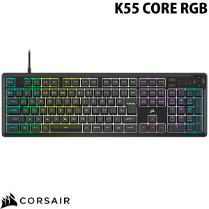Corsair K55 CORE RGB {z(Ȗ) L tTCY hH u Q[~OL[{[h ubN # CH-9226C65-JP RZA (L[{[h) JIS