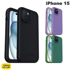 OtterBox iPhone 15 LifeProof FRE �h�� �h�o �h�� �ϏՌ� �P�[�X MagSafe�Ή� �I�b�^�[�{�b�N�X (�X�}�z�P�[�X�E�J�o�[) 360�x�ی� �A�E�g�h�A
