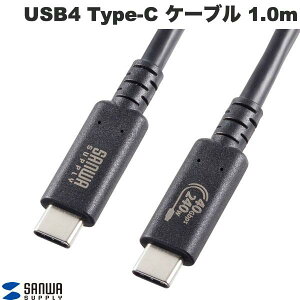 [lR|X] SANWA USB40Gbps USB4 Gen3 Type-C P[u DisplayPort 8K60HzΉ PD240WΉ ubN 1.0m # KU-40GCCPE10 TTvC ( USB-C P[u)