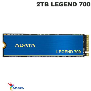 ADATA 2TB LEGEND 700 PCIe Gen3 x4 M.2 2280 SSD R=2000MB/s W=1600MB/s # ALEG-700-2TCS G[f[^ (SSD)