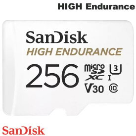 [ネコポス発送] SanDisk 256GB HIGH Endurance microSDXC R=100MB/s W=40MB/s Class 10 V30 U3 アダプタ付き 海外パッケージ # SDSQQNR-256G-GN6IA サンディスク (メモリーカード)