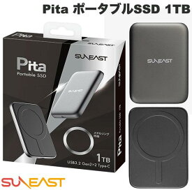 SUNEAST 1TB Pita ポータブルSSD USB3.2 Gen2x2 USB Type-C # SE-PS0001T2LP1F サンイースト (フラッシュメモリー)