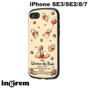 ingrem iPhone SE 第3世代 / SE 第2世代 / 8 / 7 ディズニー 超! 保護ケース MiA プーさんとはちみつ # IN-DP45AC4/PO12 イングレム (スマホケース・カバー) キャラクター かわいい