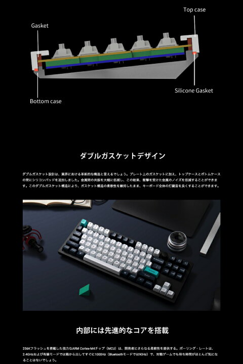 楽天市場】Keychron Q3 Max QMK/VIA カーボンブラック Mac日本語配列 