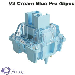 yK̔Xz Akko V3 Cream Blue Pro XCb` (3) 45gf ^N^C 5s 45 # AKKO02-00003 AbR (L[XCb`) JjJL[{[hΉ hoXet