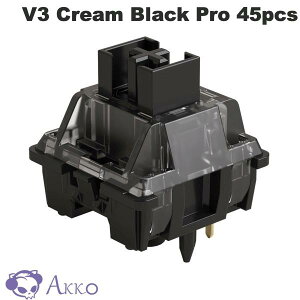 yK̔Xz Akko V3 Cream Black Pro XCb` (3) 55gf jA 5s 45 # AKKO02-00004 AbR (L[XCb`) JjJL[{[hΉ hoXet