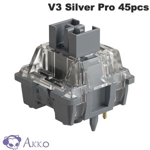 yK̔Xz Akko V3 Silver Pro XCb` (3) 40gf jA 5s 45 # AKKO02-00006 AbR (L[XCb`) JjJL[{[hΉ hoXet