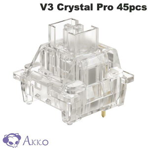 yK̔Xz Akko V3 Crystal Pro XCb` (3) 45gf jA 5s 45 # AKKO02-00007 AbR (L[XCb`) JjJL[{[hΉ hoXet