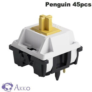�y�������K�̔��X�z Akko Penguin �X�C�b�` (Silent) ������50gf �T�C�����g�^�N�^�C�� 5�s�� 45���� # AKKO02-00010 �A�b�R (�L�[�X�C�b�`) ���J�j�J���L�[�{�[�h�Ή� �É�