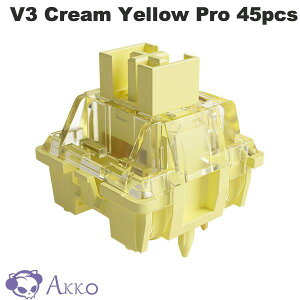 yK̔Xz Akko V3 Cream Yellow Pro XCb` (3) 50gf jA 5s 45 # AKKO02-00002 AbR (L[XCb`) JjJL[{[hΉ hoXet