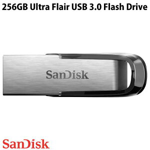 SanDisk 256GB Ultra Flair USB3.0 tbVhCu COpbP[W Vo[ # SDCZ73-256G-G46 TfBXN (USB3.0tbV[)