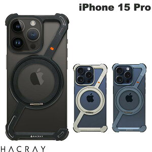 HACRAY iPhone 15 Pro 360 RingStandバンパー ハクライ (スマホケース・カバー) MagSafe対応 耐衝撃 スタンド付き 放熱 夏
