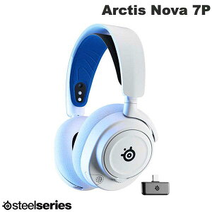 �m���Ԍ���Z�[���`4/6�܂Łn SteelSeries Arctis Nova 7P �L�� / 2.4GHz / Bluetooth 5.0 ���Ή� PlayStation 5��p �Q�[�~���O�w�b�h�z�� White # 61561J �X�e�B�[���V���[�Y (�w�b�h�Z�b�g RF���C�����X) snl26