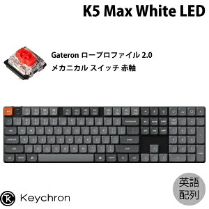 yX[p[SALE300~OFFN[|Ώہz Keychron K5 Max QMK/VIA Macpz L / Bluetooth 5.1 / 2.4GHz CXΉ tTCY [vt@CGateronJjJ2.0 Ԏ White LED JX^Jj