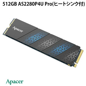Apacer 512GB AS2280P4U Pro(q[gVNt) M.2 SSD PCI-ExpressGen3x4 R=3500MB/s W=2300MB/s 3D TLC # AP512GAS2280P4UPRO-1 AyCT[ (SSD)