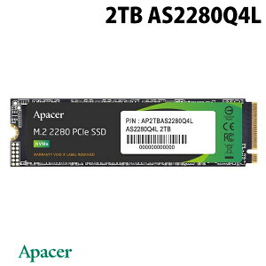 Apacer 2TB AS2280Q4L M.2 SSD PCI-ExpressGen4x4 R=3600MB/s W=2800MB/s 3D TLC # AP2TBAS2280Q4L-1 AyCT[ (SSD)