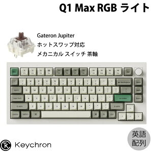 yX[p[SALE300~OFFN[|Ώہz Keychron Q1 Max QMK/VIA VFzCg Macpz L / Bluetooth 5.1 / 2.4GHz CX Ή eL[X zbgXbv Gateron Jupiter  RGBCg JX