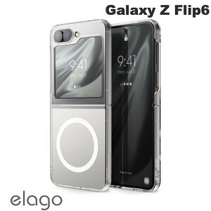 elago Galaxy Z Flip6 MAGNETIC CLEAR CASE MagSafeΉ Transparent # EL_ZL6CSPCFM_TR GS (AhChX}zP[XEJo[)
