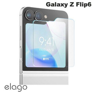 [�l�R�|�X��������] elago Galaxy Z Flip6 FLEX WINDOW GLASS PROTECTOR �K���X�t�B���� �w��h�~ Clear # EL_ZL6SPBGFG_CL �G���S (�A���h���C�h�X�}�z�p�t���ی�t�B����)