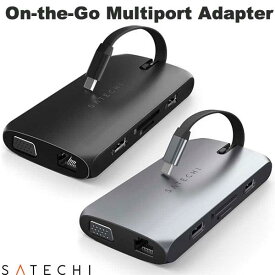 【国内正規品】 Satechi USB-C On-the-Go Multiport Adapter PD対応 9-in-1 マルチポートアダプター (USB Type-C アダプタ) sbf25